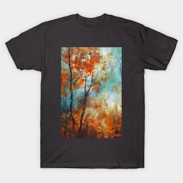 Rusty textured countryside autumn2 T-Shirt by redwitchart